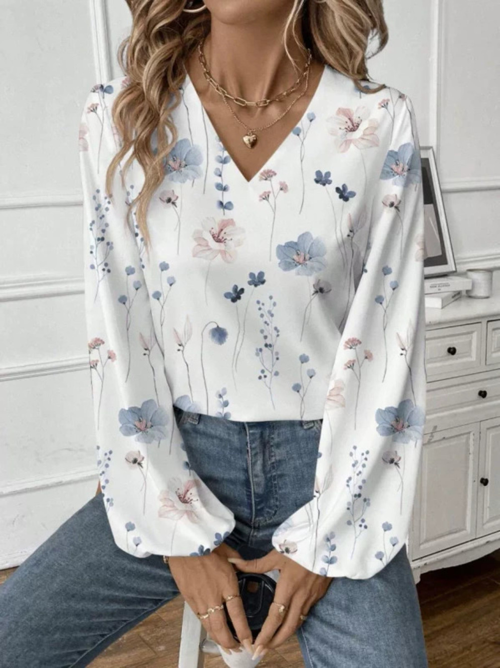 ZARA Womens Long Sleeve Blouse